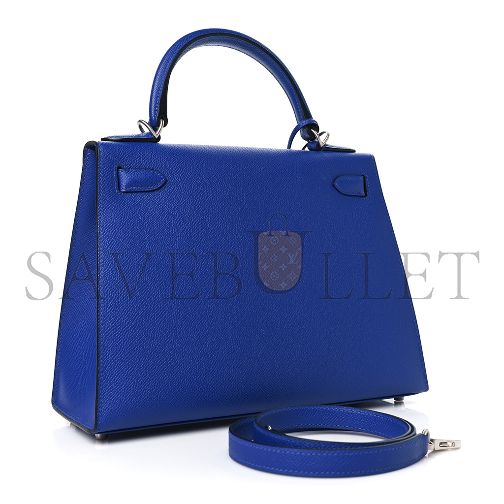 H**mes epsom kelly sellier 28 bleu electrique (28*22*10cm)